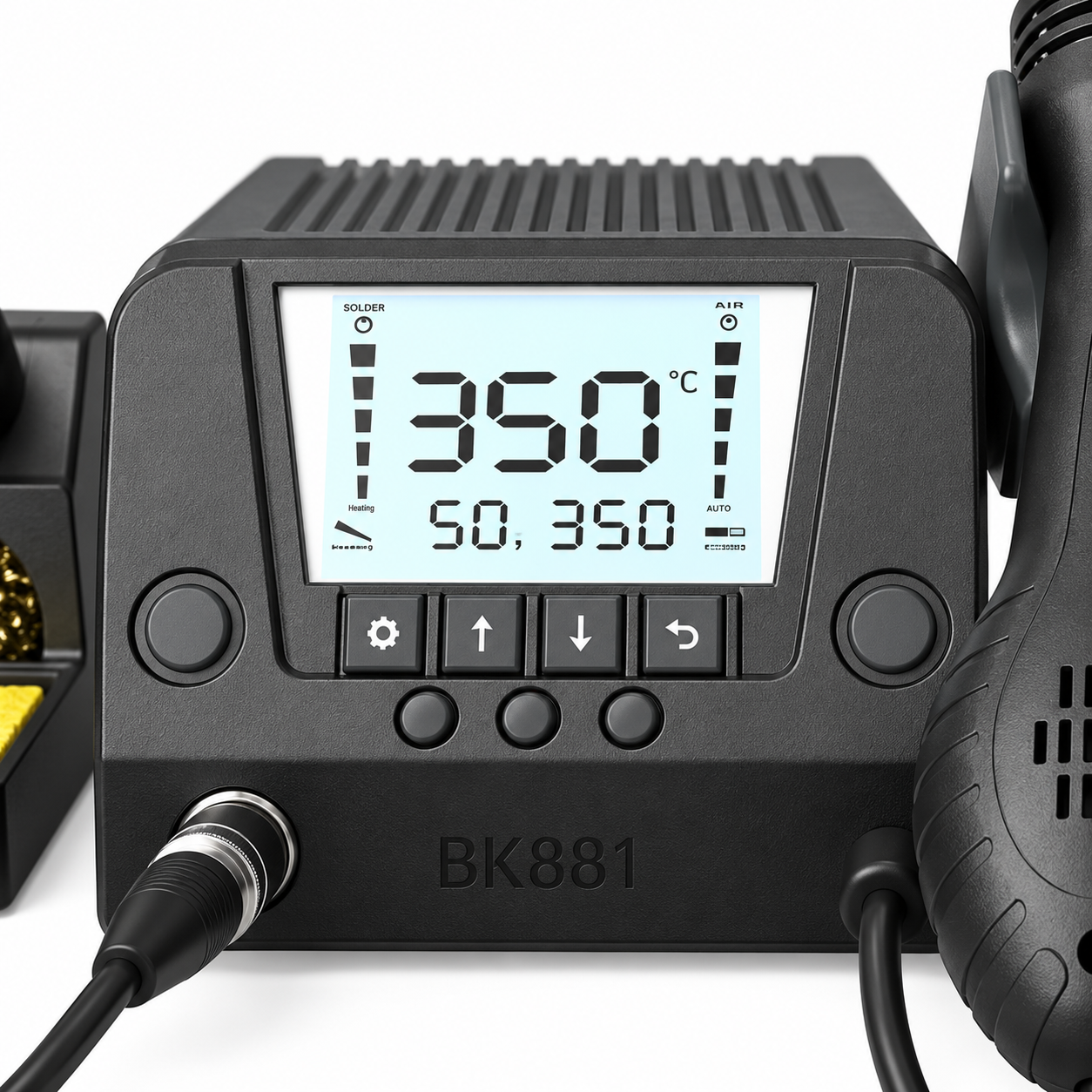 BK881 2-in-1 Lead-Free Hot Air Desoldering Station, 560W Air + 90W Iron - Image 5